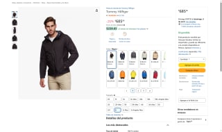 Chamarra Tommy Hilfiger Orange M por $686 | Amazon