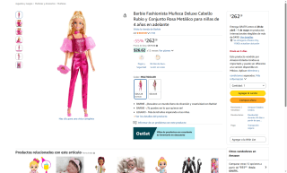 Barbie Fashionista Muñeca Deluxe por $262 | Oferta Amazon