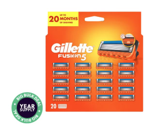 Gillette Fusion5 Scheermesjes met Travelcase 20 stuks voor €39,95 bij Ibood