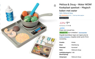 Melissa & Doug – Water WOW! Kookplaat speelset voor €7,39 bij Amazon
