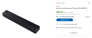 Barra de Sonido Samsung 2 Canales por $887 | Sam's Club