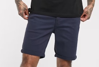 Jack & Jones Intelligence 5 pocket shorts in navy voor €6,25 bij ASOS