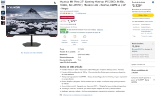 Monitor Hyundai 27" por $3,329 | Oferta Amazon