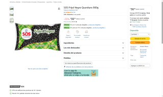 Frijol Negro Querétaro 900g por $37 | Oferta Amazon