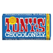Tony's Chocolonely 180 gram voor €1+1 gratis bij Poiesz