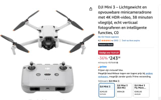 DJI Mini 3 - Drone - Met DJI RC-N1 Remote Controller voor €243 bij Amazon