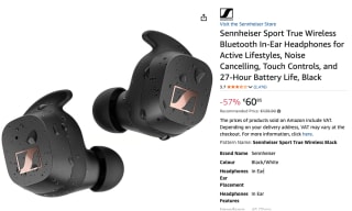 Sennheiser Sport TW voor €60,85 bij Amazon