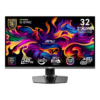 MSI MPG 322URX QD-OLED monitor gaming 32" 4K 240Hz por 683,10€