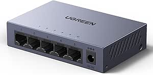 UGREEN 5-poorts Gigabit Web Managed Switch voor €12,99 bij Amazon