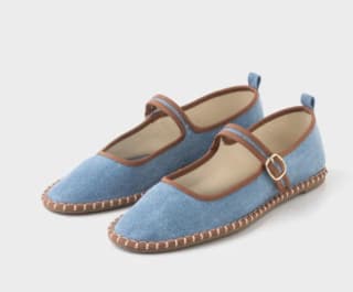 Bailarina de lona con cierre de hebilla para mujer TEX por 6.99€