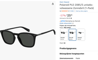 Polaroid zonnebril PLD 2085/S voor €25,99 bij Amazon