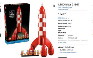 LEGO Ideas Kuifje maanraket voor €124,32 bij Amazon