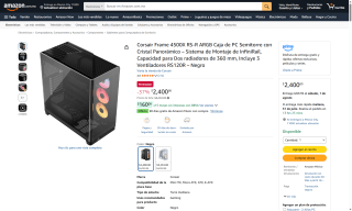 Gabinete Corsair Frame 4500X ARGB por $2,400 | Oferta Amazon