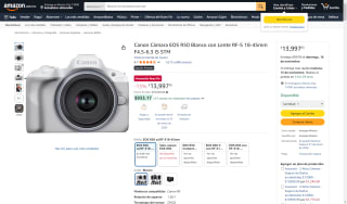 Cámara Canon EOS R50 Blanco con Lente RF-S por $13,998 | Amazon