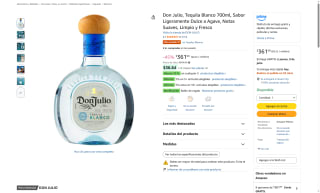 Don Julio Tequila Blanco 700ml por $361 | Oferta Amazon