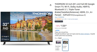 Thomson - Google TV - Full HD LED - voor €139 bij Amazon
