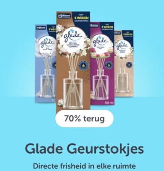 70% korting op Glade Geurstokjes via Tikkie