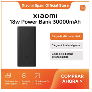 Xiaomi 18W Power Bank 30000mAh por 22,97€