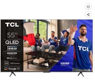TCL 55T8B - TV QLED 55" (138 cm) - 4K UHD 3840x2160 - 144 Hz à 379€
