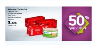 Nos devuelven el 50% de lo que compremos en Carrefour.