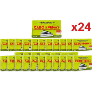 Cabo de Peñas Pack 24 Latas de Sardinillas en Aceite Oliva 10/14 Piezas 85g a 35.99€