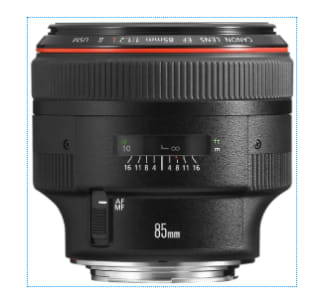 Canon EF 85mm f/1.2L II USM pour 859,85€ chez Rakuten