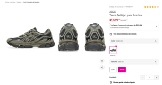 Tenis Asics Gel-NYC Multicolor por $1,600 | Oferta Liverpool