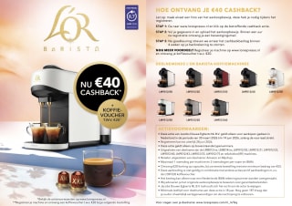 Philips LM9512/60 - L’OR Barista voor 63 euro dmv cashback