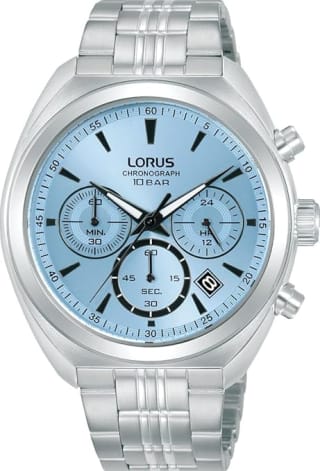 Lorus Blue Dial Chronograph Stainless Steel Watch £49.99 Amazon Deal