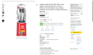 Cepillo Dental Colgate 360° Black 2 Unidades por $40 | Amazon