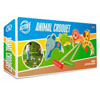 Houten Dieren Croquet Set voor €7,50 bij Lobbes