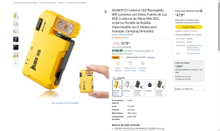 Linterna LED Recargable Wuben G5 por $384 | Amazon