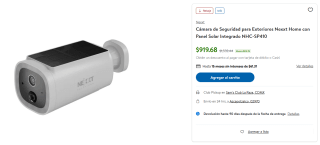 Cámara de Seguridad Nexxt Home Solar NHC-SP410 por $920 | Sam's Club
