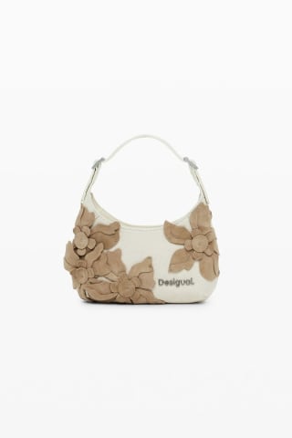 Bolso apliques flores pequeño por 34.97€