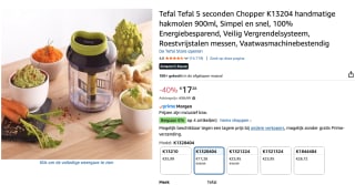 Tefal Ingenio Hakmolen 900 ml voor €17,28 bij Amazon