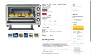 Oster Horno 25L con Freidora de Aire por $1,676 | Oferta Amazon
