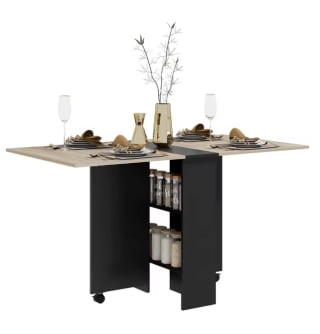 HOMCOM Mesa de Comedor Plegable con Alas Abatibles por 64,04€