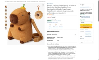 Mochila Capibara de Felpa por $120 | Oferta Amazon