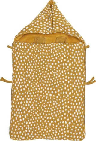 Meyco Baby Cheetah voetenzak honey gold 40x82cm voor €15,09 bij Bol