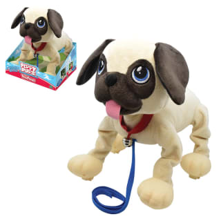 Giochi Preziosi - Carlino Interactivo 28 cm Azul Peluche con Correa por 6.99€