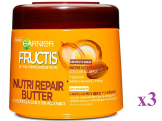 3 x Fructis Mascarilla Nutri Repair Butter 320Ml por 7.38€