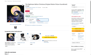 Vinil The Nightmare Before Christmas 2 Discos por $553 | Oferta Amazon
