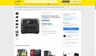 Generador Ecoflow River 2 Pro 800W por $8,912 | Oferta Mercado Libre