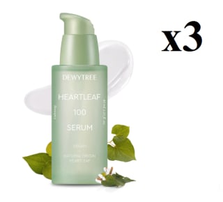 3 x Dewytree Heartleaf 100 Sérum Facial Vegano con Centella Asiática 40 ml por 26.97€