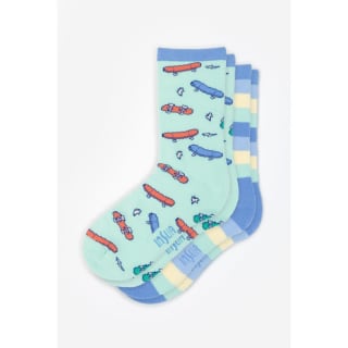 inSua 2-pack kidssokken met skateboards voor €2 bij Veritas