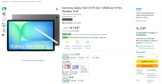 Samsung Galaxy Tab S10 FE 128GB por $5,639 en Amazon