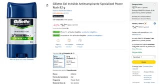Desodorante Gillette 82g por $52 | Oferta Amazon