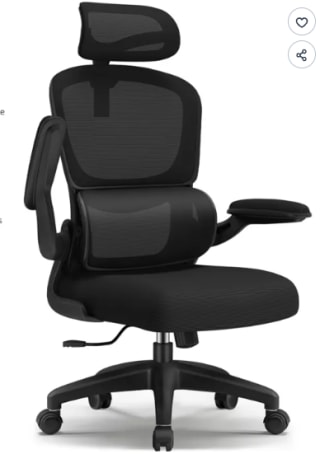 Chaise de bureau Ergonomique, Fauteuil de Bureau , Inclinable Pivotant à 89,98€