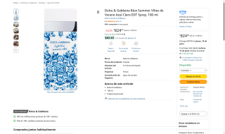 Perfume Dolce & Gabbana Blue 100ml por $824 | Oferta Amazon