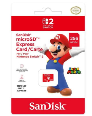 Carte mémoire Micro SD Express 256Go Sandisk à 49,90€